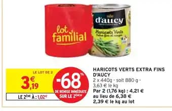 Promotion Exclusives de 22
Haricots verts : Découvrez l'Offre incontournable