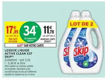 Promotion Exclusives de 7
Lessive active : Découvrez l'Offre incontournable