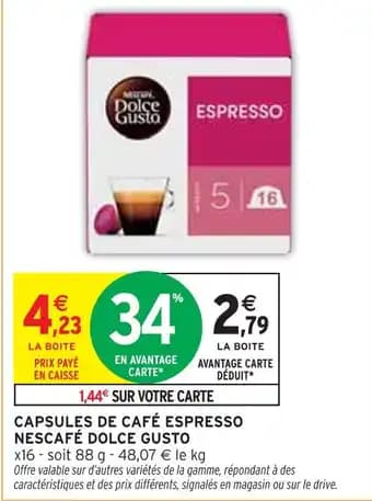 Promotion Exclusives de 27
Nescafé : Découvrez l'Offre incontournable