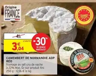 Promotion Exclusives de 3
Camembert de normandie : Découvrez l'Offre incontournable