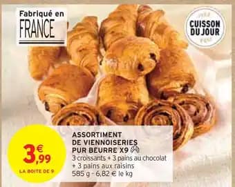 Promotion Exclusives de 6
Assortiment viennoiseries : Découvrez l'Offre incontournable
