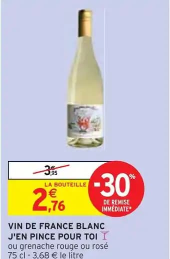 Promotion Exclusives de 10
Vin blanc : Découvrez l'Offre incontournable