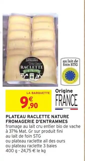 Promotion Exclusives de 7
Raclette nature : Découvrez l'Offre incontournable