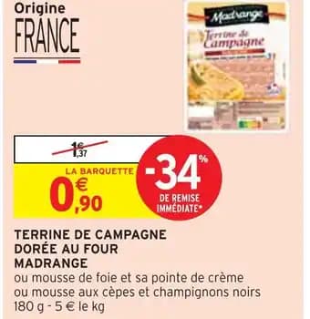 Promotion Exclusives de 2
Terrine de campagne : Découvrez l'Offre incontournable