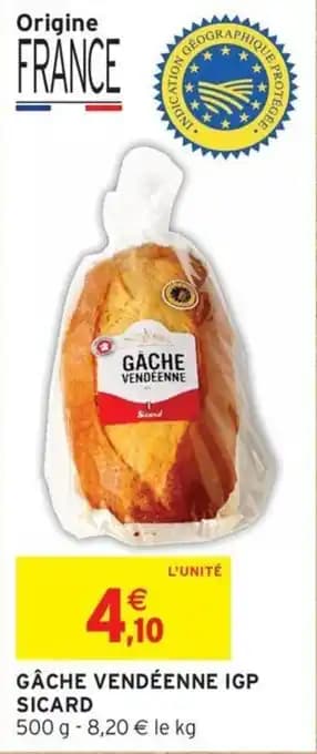 Gâche vendéenne igp sicard 500 g