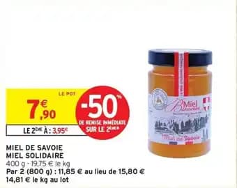 MIEL DE SAVOIE MIEL SOLIDAIRE