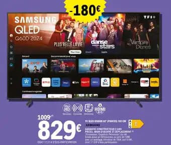 Samsung TV QLED 65Q60D 165 cm