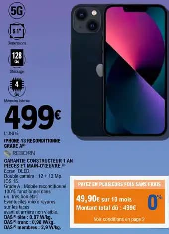 Promotion Exclusives de 5
IPhone 13 : Découvrez l'Offre incontournable
