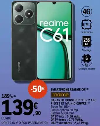 Promotion Exclusives de 1
Realme : Découvrez l'Offre incontournable