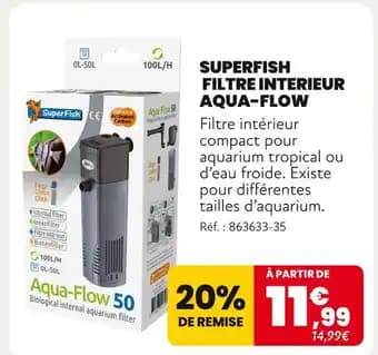 SUPERFISH Filtre interieur aqua-flow