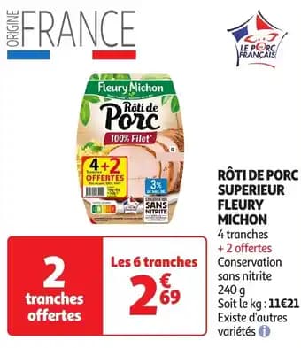 Promotion Exclusives de 26
Rôti de porc : Découvrez l'Offre incontournable