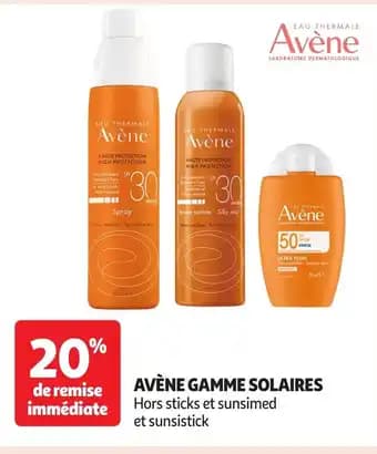 Promotion Exclusives de 10
Avène : Découvrez l'Offre incontournable