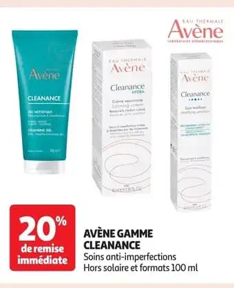AVÈNE Gamme cleanance 100 ml