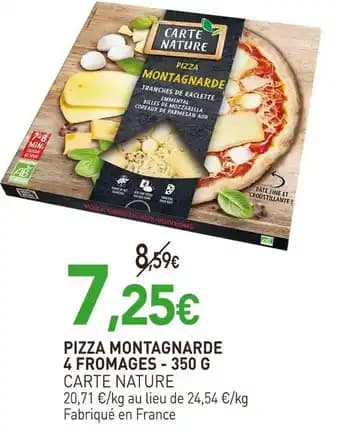 CARTE NATURE Pizza montagnarde 4 fromages - 350 g