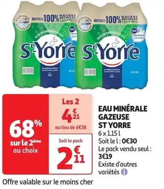 Promotion Exclusives de 12
Eau minérale gazeuse : Découvrez l'Offre incontournable