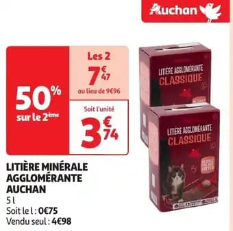 Promotion Exclusives de 3
Litière minérale : Découvrez l'Offre incontournable
