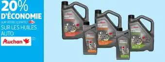 Auchan sur les huiles auto