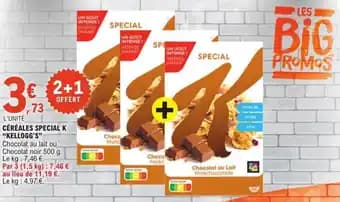 Promotion Exclusives de 2
Céréales special : Découvrez l'Offre incontournable