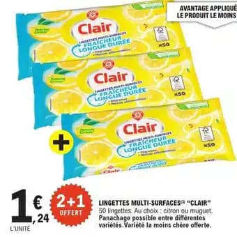 Promotion Exclusives de 37
Lingettes : Découvrez l'Offre incontournable