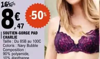 Soutien-gorge pad charlie