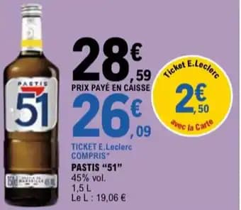 Promotion Exclusives de 9
Pastis 51 : Découvrez l'Offre incontournable