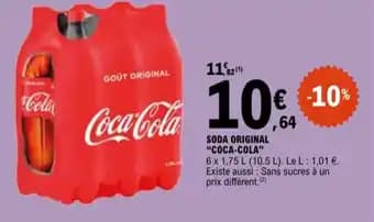 "COCA-COLA❞ Soda original 10.5 L