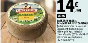 CAPITOUL Baskeriu brebis 34% mat.gr.