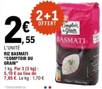 "COMPTOIR DU GRAIN" Riz basmati 1 kg