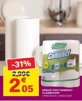 FLAMBOYANT Essuie-tout compact