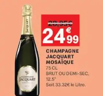 JACQUART Champagne mosaïque 75 cl