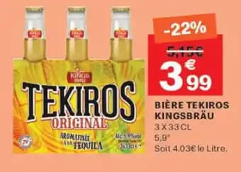 KINGSBRÄU Bière tekiros 3 x 33 cl