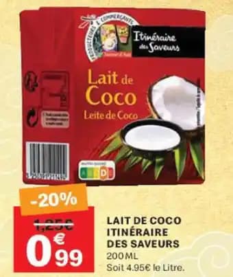 Promotion Exclusives de 7
Lait coco : Découvrez l'Offre incontournable