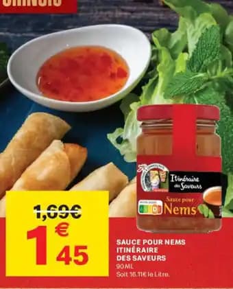 ITINÉRAIRE DES SAVEURS Sauce pour nems 90 ml