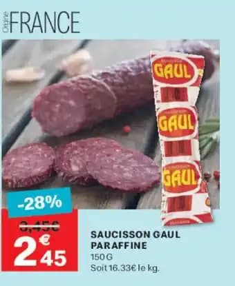 SAUCISSON GAUL Paraffine 150 g