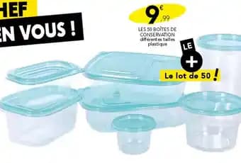 Les 50 boîtes de conservation