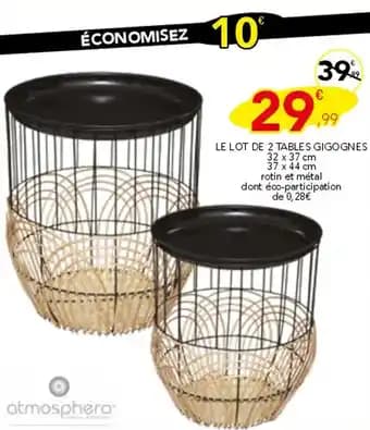 Promotion Exclusives de 3
Tables : Découvrez l'Offre incontournable