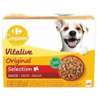 CARREFOUR COMPANINO VITALIVE Pâtée pour chiens