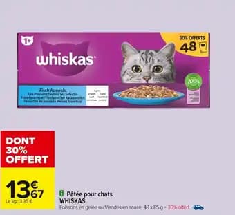 WHISKAS Pâtée pour chats