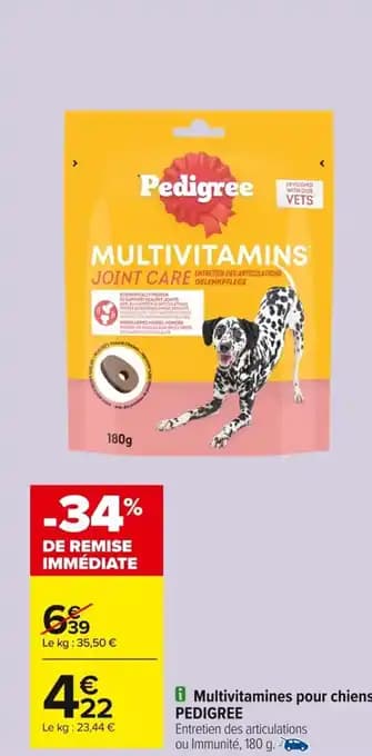 PEDIGREE Multivitamines pour chiens 180 g