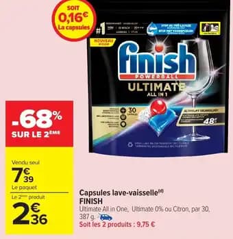 Finish capsules lave-vaisselle 387 g