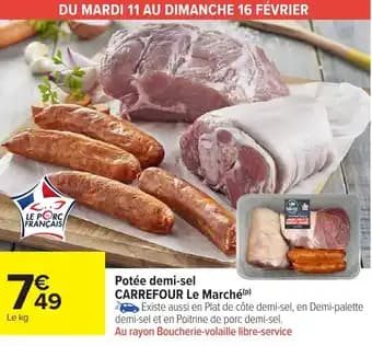 Carrefour le marché potée demi-sel