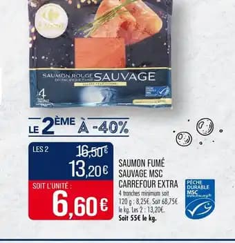 Promotion Exclusives de 27
Saumon fumé : Découvrez l'Offre incontournable