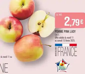 Promotion Exclusives de 10
Pink lady : Découvrez l'Offre incontournable