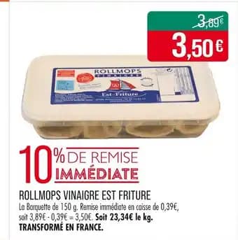 Est-Friture Rollmops vinaigre est friture