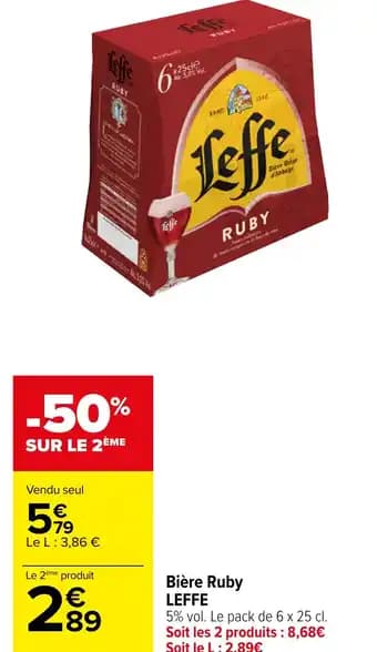 Promotion Exclusives de 1
Bière ruby : Découvrez l'Offre incontournable