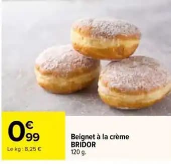 BRIDOR Beignet à la crème 120 g