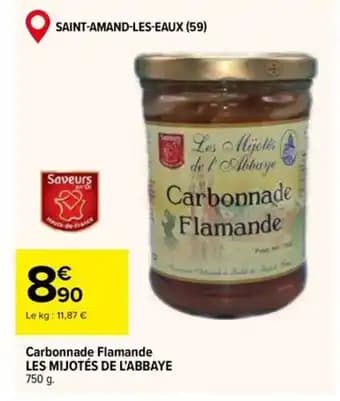 LES MIJOTÉS DE L'ABBAYE Carbonnade Flamande 750 g