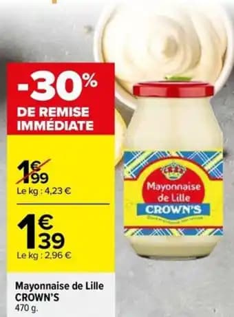 CROWN'S Mayonnaise de Lille 470 g