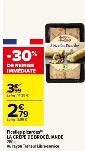 LA CRÊPE DE BROCÉLIANDE Ficelles picardes 280 g