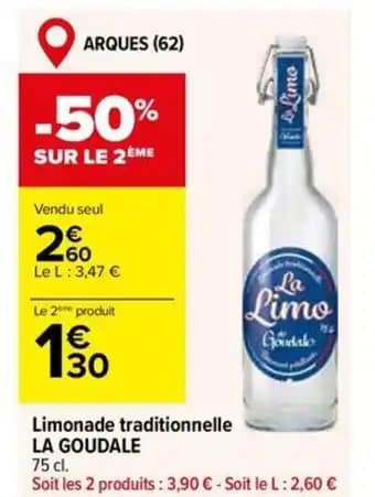 LA GOUDALE Limonade traditionnelle 75 cl